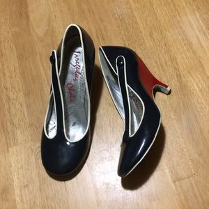 Irregular choice heel shoes